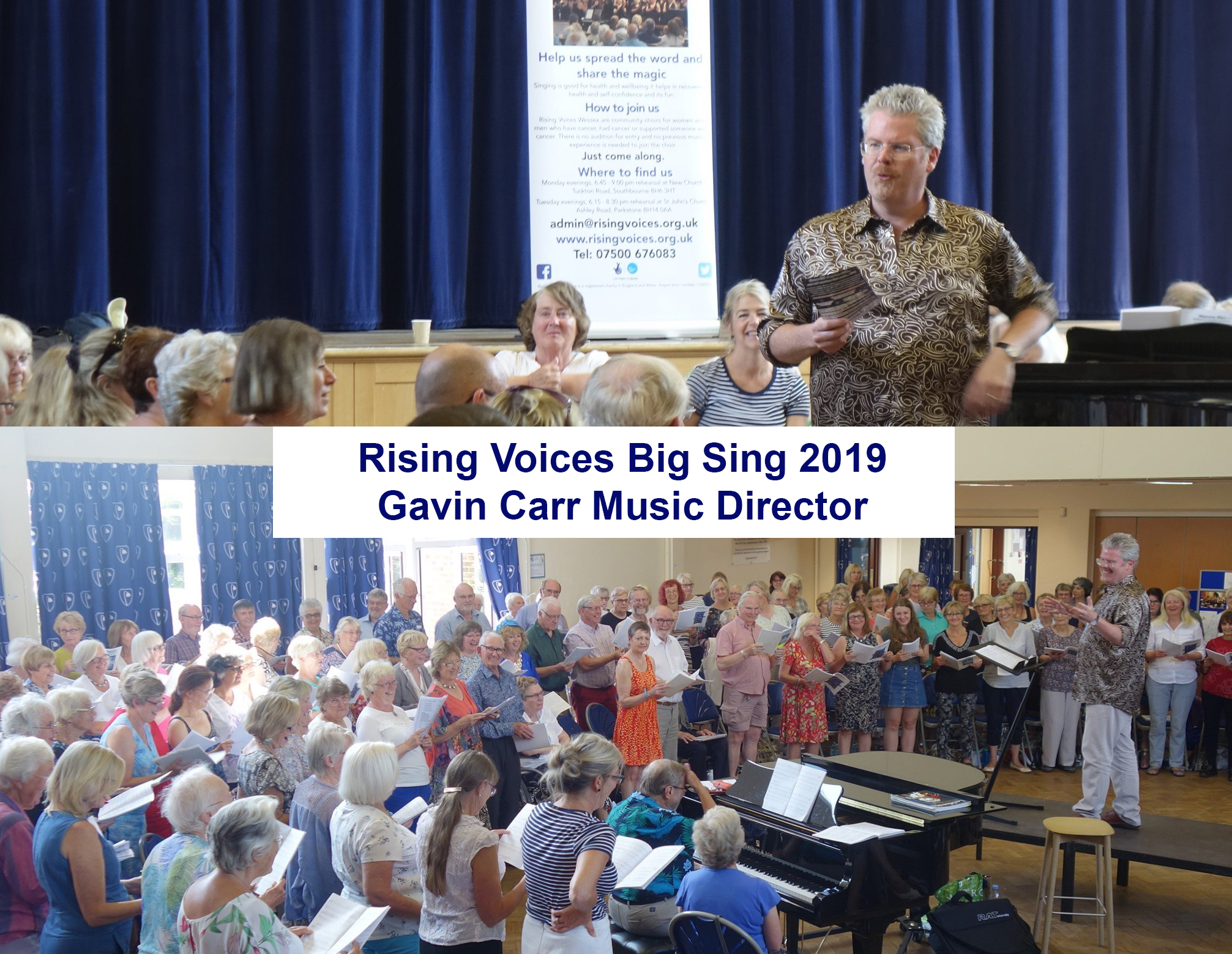 14th July Rising Voices Choir Gavin Carr Big SIng 2019 Concert 14th July Rising Voices Choir Gavin Carr Big SIng 2019 Concert