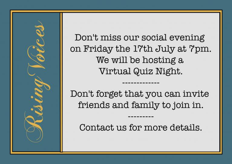 Quiz Night Rising Voices Quiz Night Rising voices